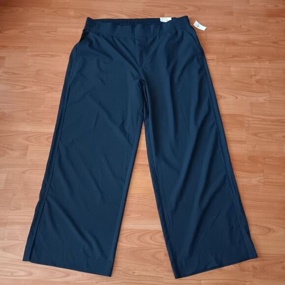 Old Navy High-Waisted StretchTech Wide-Leg Navy Blue Pants XXLT - Picture 1 of 7